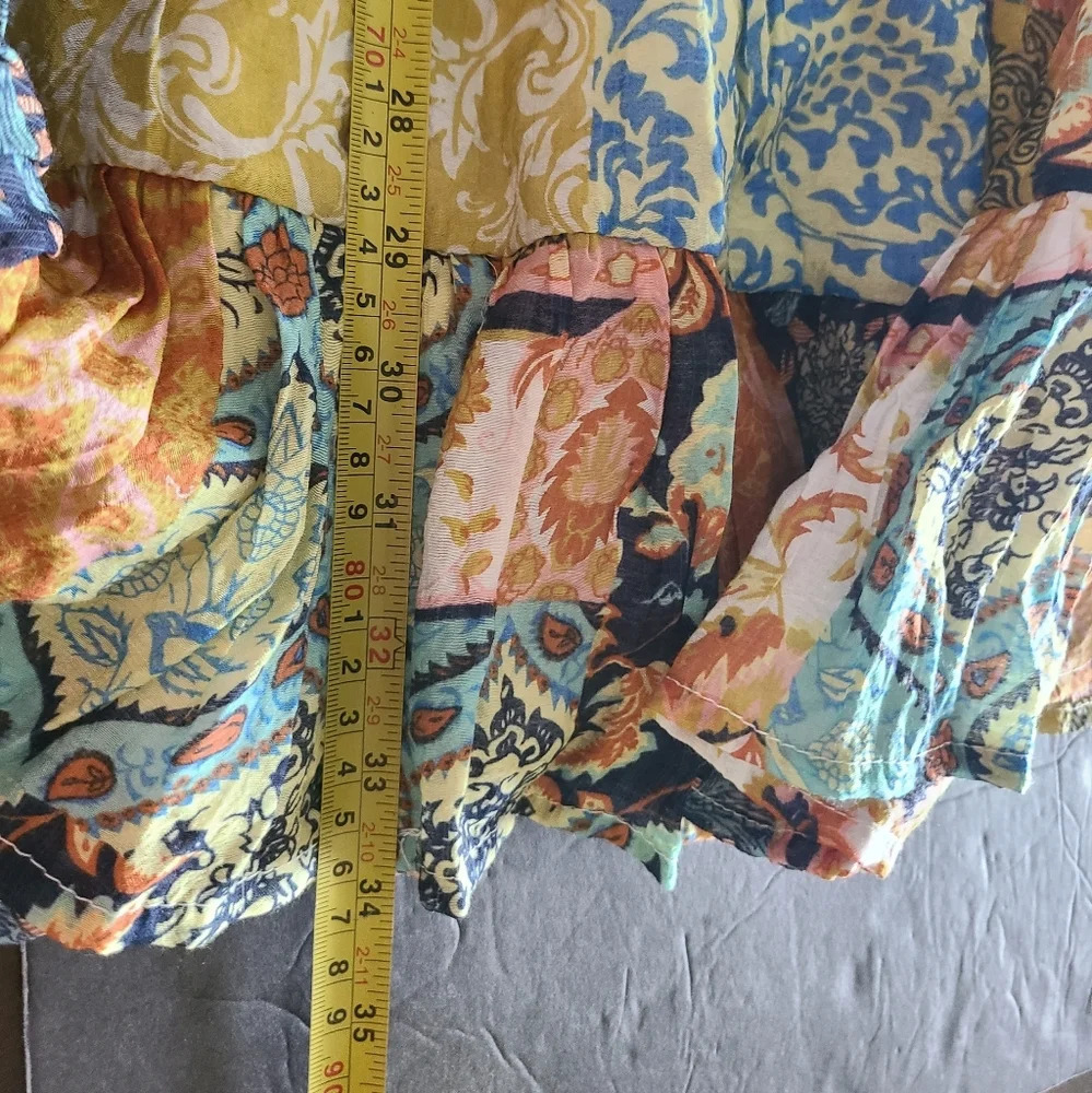 Fate Patchwork Print Multicolor Women's Dress Siz… - image 8